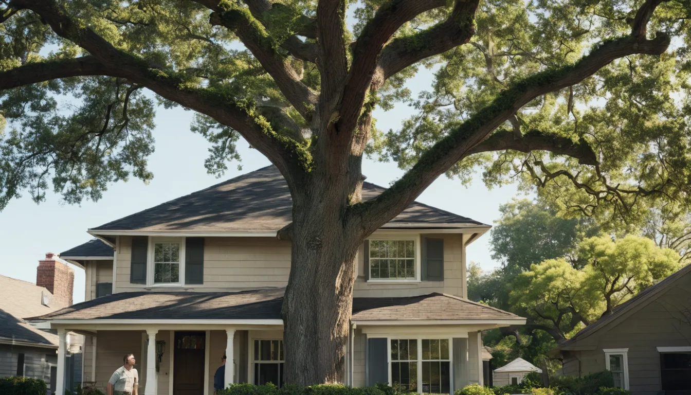 A homeowner talking over a tree with a local provider in the Helena area
